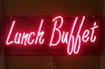 Custom Neon Sign Lunch Buffet