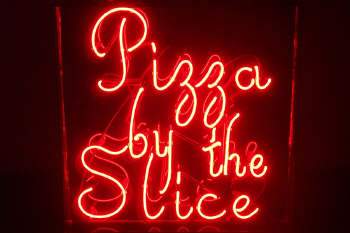 Pizza by the Slice Neon Sign