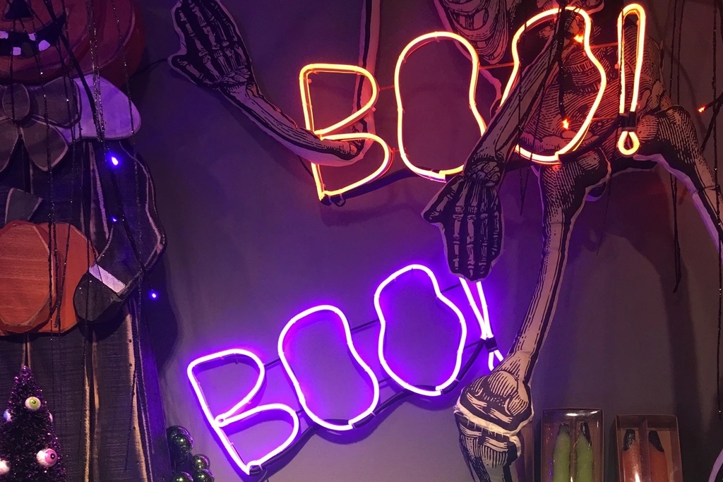 Unique Halloween Decor with Custom Neon Signs