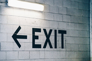 Escort Visitors Out the Door with a Neon Exit Sign