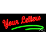 Custom Neon Sign - One Line with Slash Underline