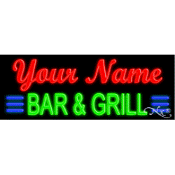 Custom Neon Bar and Grill Sign