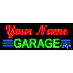 Custom Neon Garage Sign