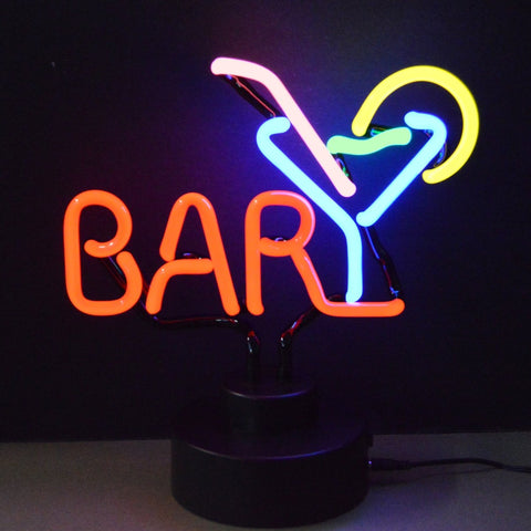 Bar Neon Light Sign Sculpture
