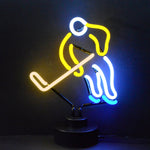 Hockey Player Sports Neon Light Sign Sculpture