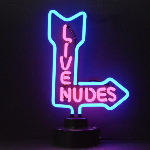 Live Nudes Neon Light Sign Sculpture