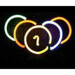 Rack &#39;em up Billiard Ball Neon Light Sign Sculpture