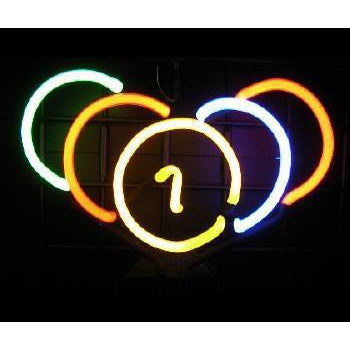 Rack &#39;em up Billiard Ball Neon Light Sign Sculpture