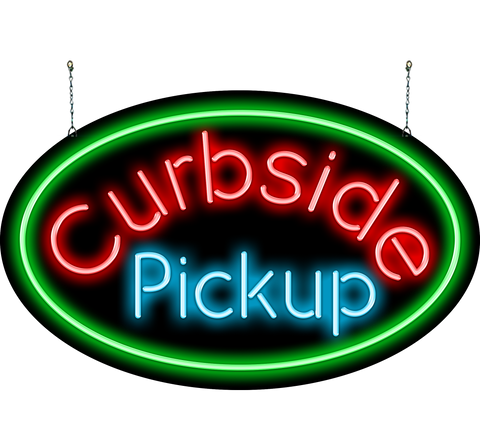 Curbside Pickup Neon Sign