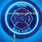 Personalized Maltese Cross Fire Fighter Neon Ring Sign