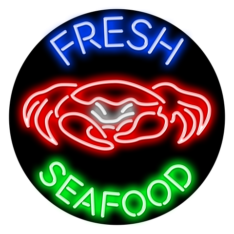 Fresh Seafood Neon Sign