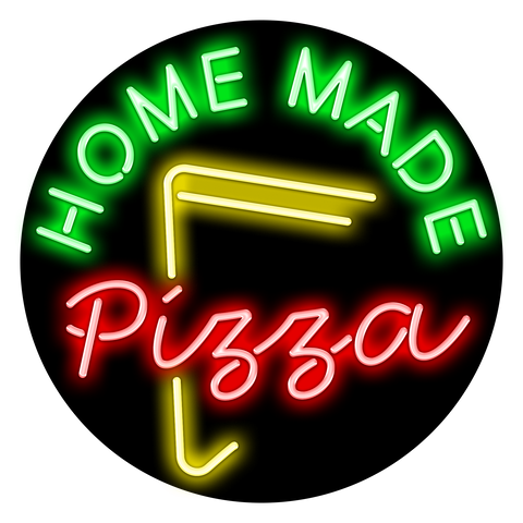 Homemade Pizza Neon Sign