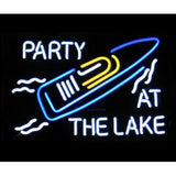 Party at the Lake Neon Bar Sign