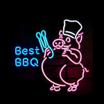 Best BBQ Pig Neon Neon Sign Light