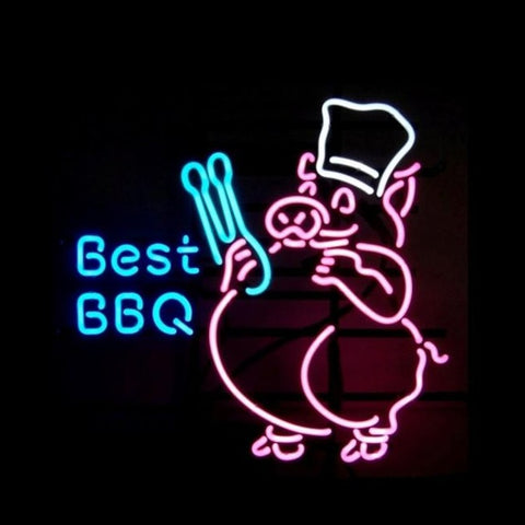 Best BBQ Pig Neon Neon Sign Light