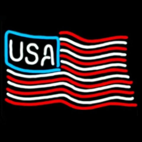 USA Flag Neon Sign