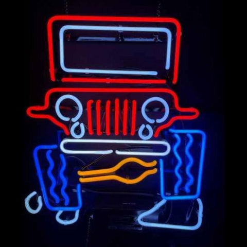 Jeep on the Rocks Neon Sign