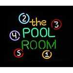 Pool Room Billiards Neon Bar Sign