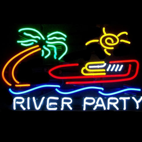 River Party Neon Sign