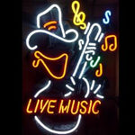 Cowboy Live Music Neon Bar Sign