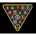 Billiard Rack for Pool Neon Sign - Bar Sign