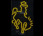 Bronco Rider on Horse Neon Sign