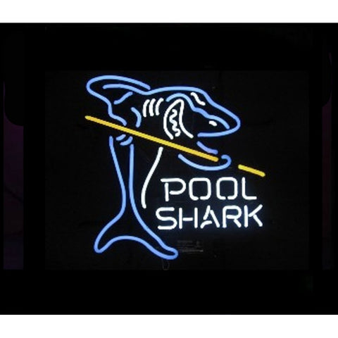 Pool Shark Billiards Neon Bar Sign