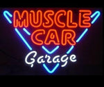 Muscle Car Garage Neon Bar Sign