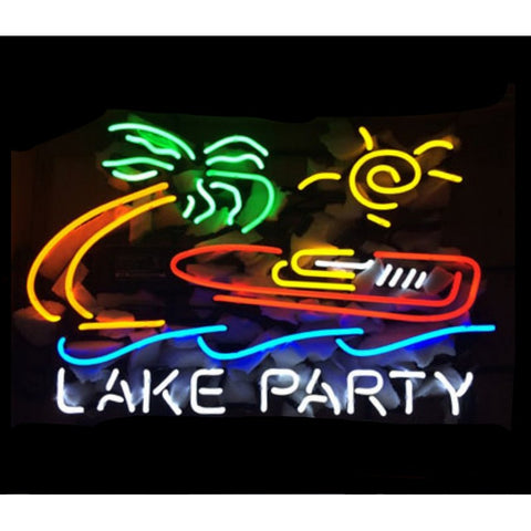 Lake Party Neon Bar Sign