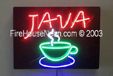 Java Coffee Neon Sign