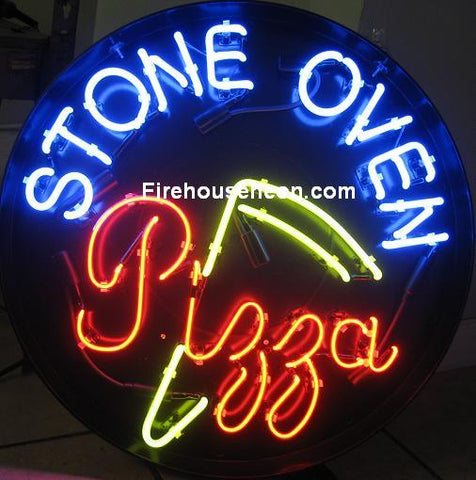 Stone Oven Pizza Neon Sign