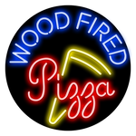 Wood Fired Pizza Neon Sign