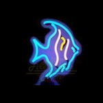 Angel Fish Blue Neon Light Sign Sculpture - Neon Sculptures