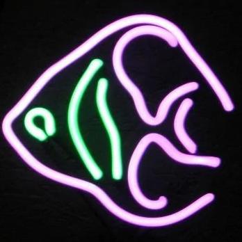 Angel Fish Neon Light Sign Sculpture