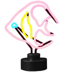 Angel fish neon sculpture desk sign