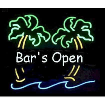 Bars Open Neon Sign