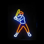 Baseball Player Neon Light Sign Sculpture - Neon Sculptures
