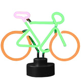 Bike neon sculpture desk sign