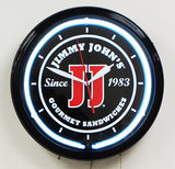 Custom Neon Clock Jimmy Johns