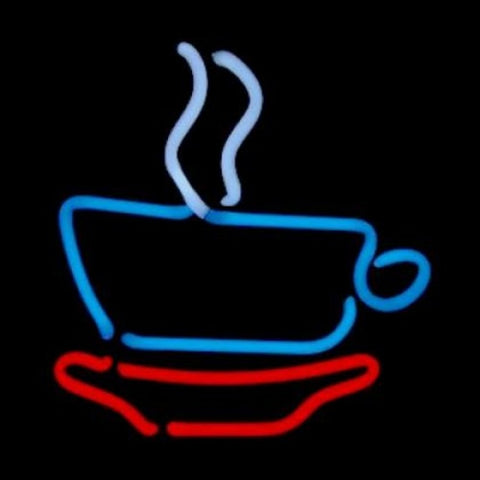 Coffee Cup Neon Light Sign Sculpture