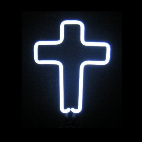 Cross Neon Light Sculpture