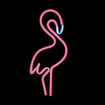 Flamingo Neon Light Sign Sculpture