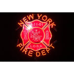 Personalized Fire Fighter Maltese Cross Neon Sign