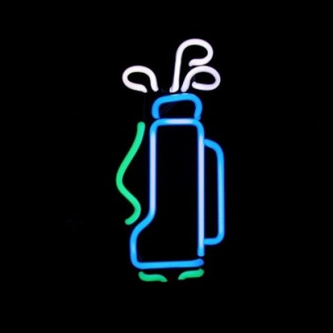 Golf Bag Neon Light Sign Sculpture - Neon Sculptures