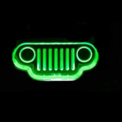 Jeep Grill Neon Light Sign Sculpture