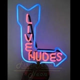 Live Nudes Neon Light Sign Sculpture - Neon Sculptures