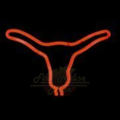 Long Horn Steer Neon Light Sign Sculpture - Neon Sculptures