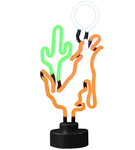 Coyote neon sculpture desk sign