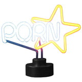 Porn star neon sculpture desk sign