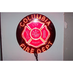 Personalized Fire Fighter Maltese Cross Neon Sign